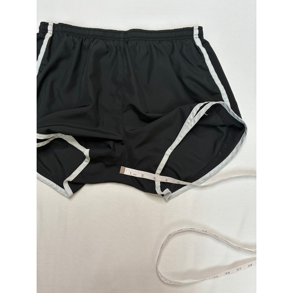 Nike Dri-FIT Tempo Running Shorts Black White Women's Size Medium 3 Inch Inseam - Picture 13 of 13